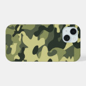 Camouflage iPhone 15 Hülle (Rückseite (Horizontal))