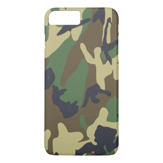 Camouflage iPhone 8 Plus/7 Plus Hüllen (Rückseite)