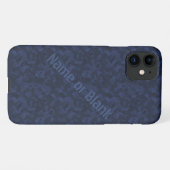 Camouflage iPhone Case in Navy HAMbWG iPhone Hülle (Rückseite (Horizontal))