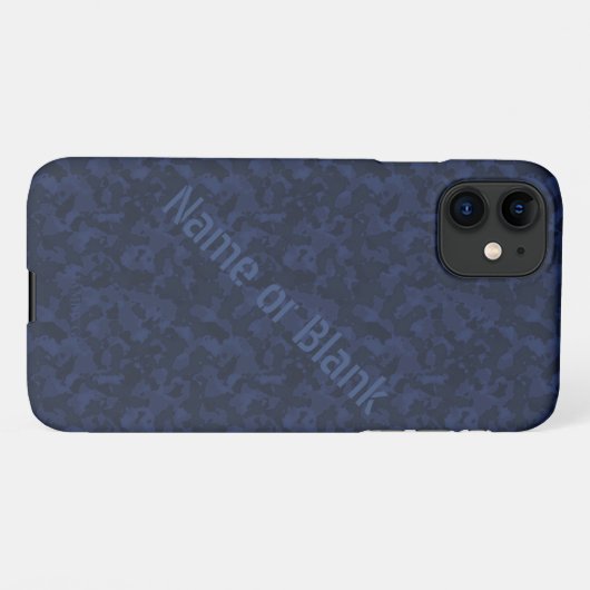 Camouflage iPhone Case in Navy HAMbWG iPhone Hülle (Rückseite (Horizontal))