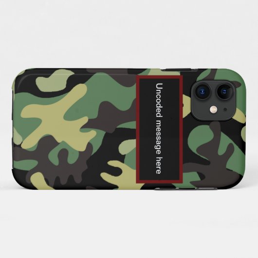 Camouflage iPhone/iPad Gehäuse Case-Mate iPhone Hülle (Rückseite (Horizontal))