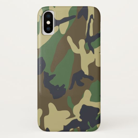Camouflage iPhone X Hüllen (Rückseite)