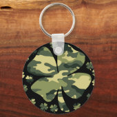 camouflage irish four leaf clover schlüsselanhänger (Vorderseite)