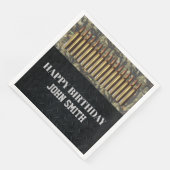 Camouflage Jagd Ammo Geburtstagsparty Männer Napki Serviette (Ecke)