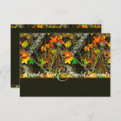 Camouflage Jagd Elegante Hochzeit Einladung (Vorne/Hinten)