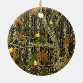 Camouflage-Jagd-Rotwild-Monogramm-Verzierung Keramikornament (Hinten)