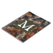 Camouflage Jäger Monogram - Anfängerbuch Notizblock (Linke Seite)