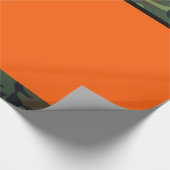 Camouflage-Jäger-orange Verpackungs-Papier Geschenkpapier (Ecke)
