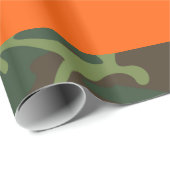 Camouflage-Jäger-orange Verpackungs-Papier Geschenkpapier (Rolleneckpunkt)