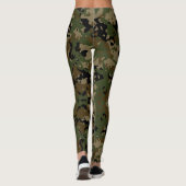 Camouflage Jah Army - Power Yoga Leggings (Rückseite)