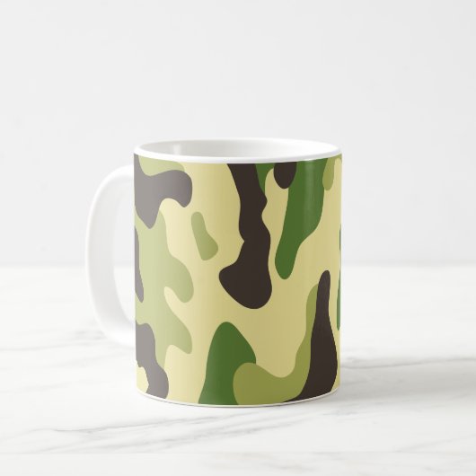 Camouflage Kaffeetasse (Vorderseite Links)