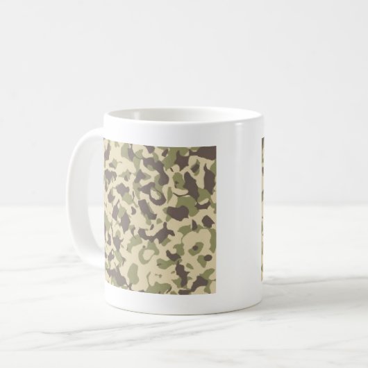 Camouflage Kaffeetasse (Vorderseite Links)
