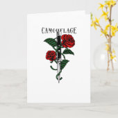 Camouflage Karte (Gelbe Blume)