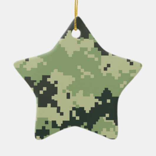 Camouflage Keramik Ornament (Vorne)