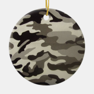 Camouflage Keramik Ornament