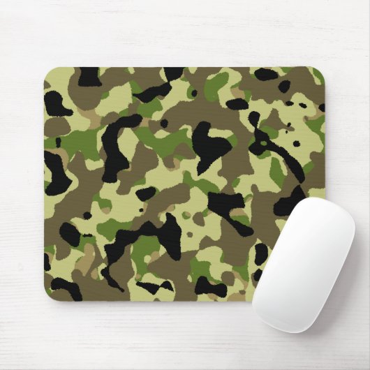 Camouflage Khaki Kommando Camouflage Game Mousepad (Mit Mouse)