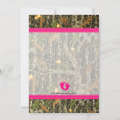 Camouflage - Kinderdusche Einladung (Rückseite)