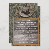 Camouflage Kinderdusche Einladung (Vorne/Hinten)