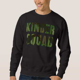 Camouflage Kindergarten Squad Teacher Hallo Kinder Sweatshirt