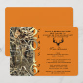 Camouflage-klassische elegante Abschluss-Einladung Einladung (Vorne/Hinten)