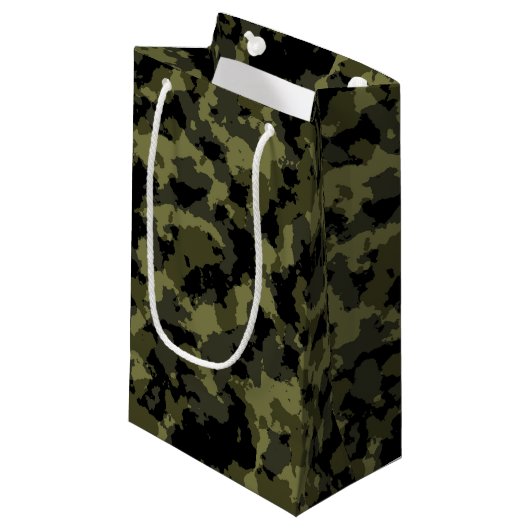 Camouflage Kleine Geschenktüte (Vorderseite Schrägansicht)