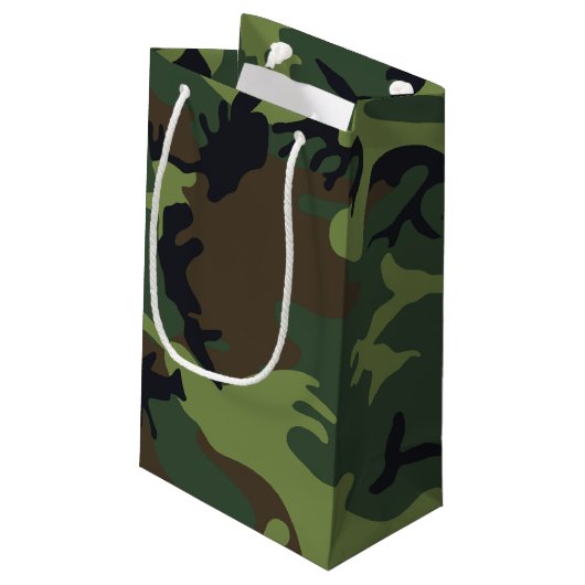 Camouflage Kleine Geschenktüte (Rückseite Schrägansicht)