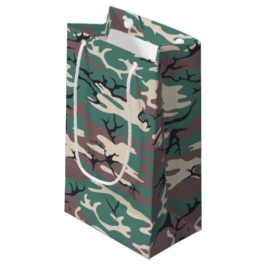 Camouflage Kleine Geschenktüte (Vorderseite Schrägansicht)