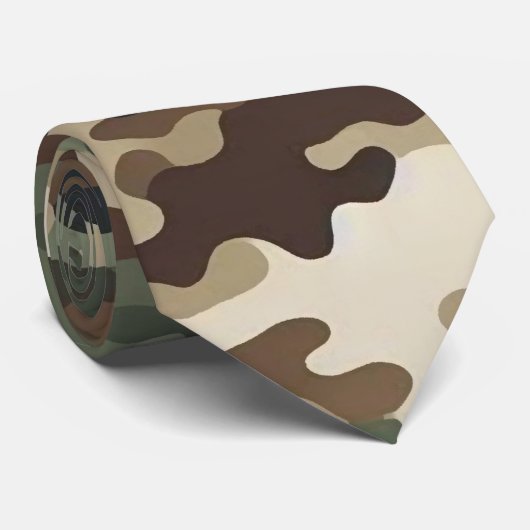 Camouflage Krawatte (Gerollt)