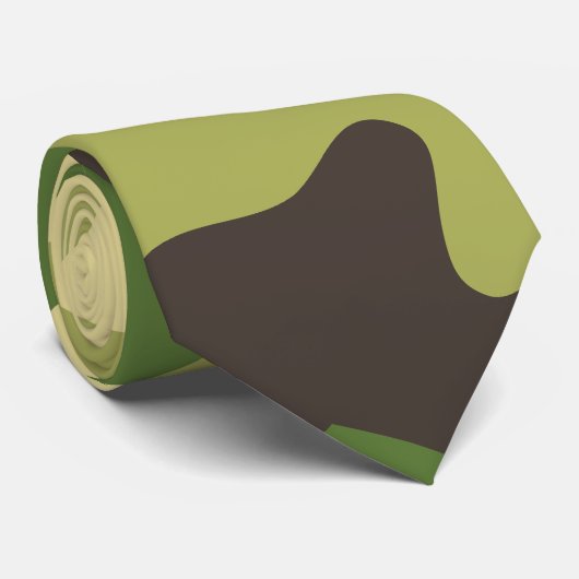Camouflage Krawatte (Gerollt)