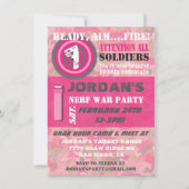 Camouflage-Krieg Geburtstagsparty Einladungen (Vorderseite)