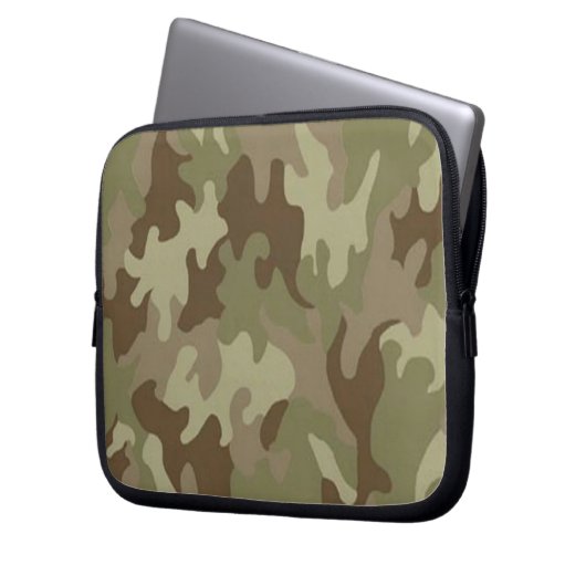 Camouflage Laptop Sleeve (Vorderseite Links)