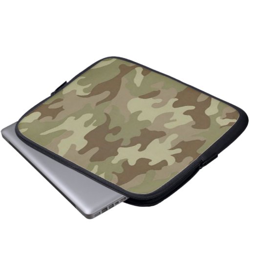 Camouflage Laptop Sleeve (Vorne Knopf)
