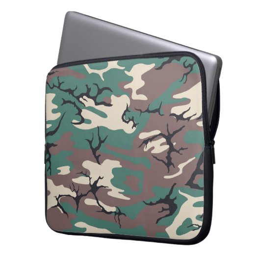 Camouflage Laptopschutzhülle (Vorderseite Links)