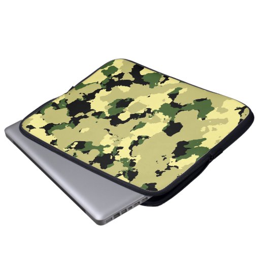 CAMOUFLAGE LAPTOPSCHUTZHÜLLE (Vorne Knopf)