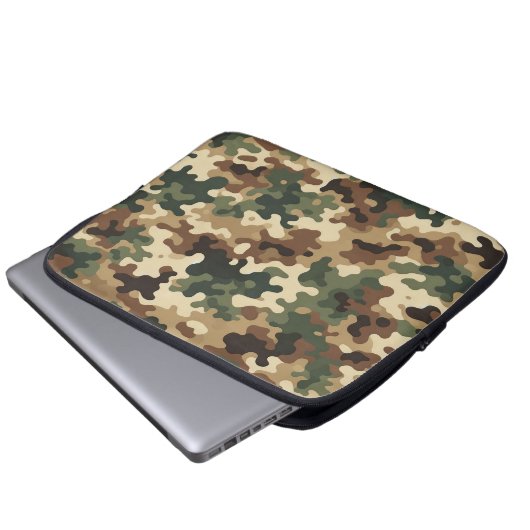Camouflage Laptopschutzhülle (Vorne Knopf)