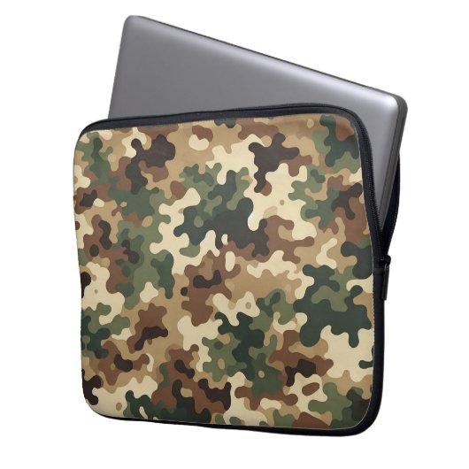 Camouflage Laptopschutzhülle (Vorderseite Links)