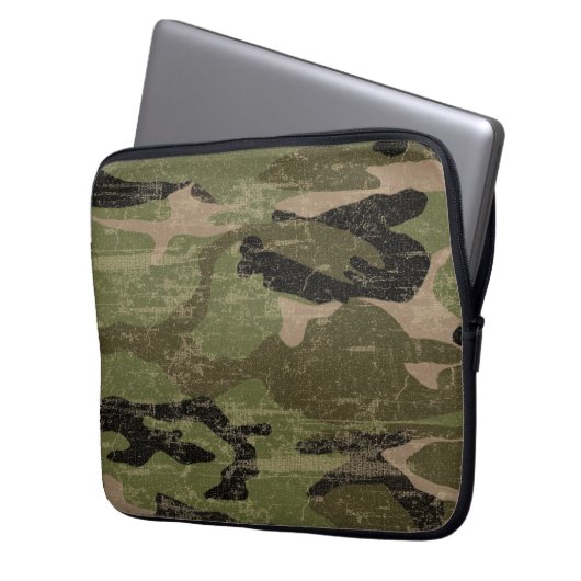 Camouflage Laptopschutzhülle (Vorderseite Links)