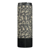 Camouflage largemouth Bass Fishing Name Männer Thermosbecher (Rückseite)