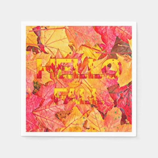 Camouflage Leaves Serviette (Vorderseite)