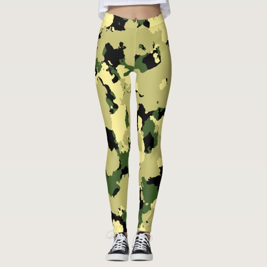 CAMOUFLAGE LEGGINGS (Vorderseite)