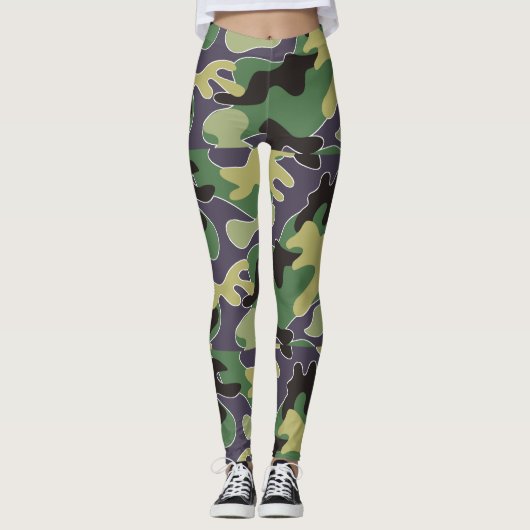 Camouflage Leggings (Vorderseite)