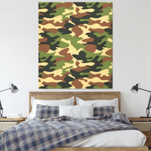 camouflage leinwanddruck (Insitu (Schlafzimmer))