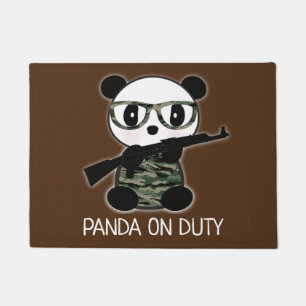 Camouflage Leon Der Panda Bär Begrüßungsmatte Fußmatte