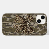 Camouflage Leopard Bow Ribbon Jagd Frauen Case-Mate iPhone Hülle (Rückseite (Horizontal))