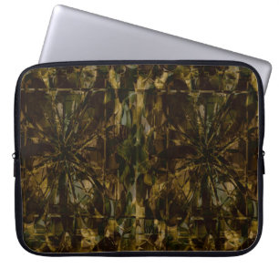 Camouflage-Liebhaber-Blumenblatt-Entwurf Laptopschutzhülle