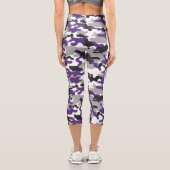 CAMOUFLAGE LILA GRL POWER CAPRI LEGGINGS (Rückseite)