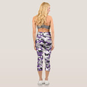 CAMOUFLAGE LILA GRL POWER CAPRI LEGGINGS (Rückseite)
