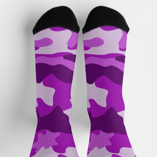 Camouflage Lila Socken (Oben)