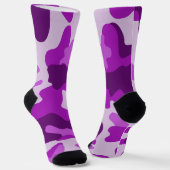 Camouflage Lila Socken (Gewinkelt)