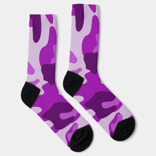 Camouflage Lila Socken (Rechts)
